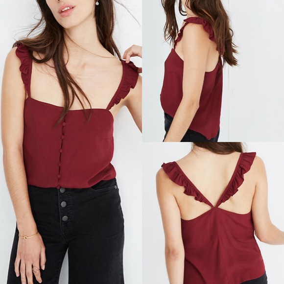 Madewell Button Down Cami Blouse